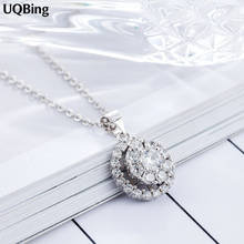 UQBing-Colgante de Plata de Ley 925 con diamantes de imitación, Collar, joyería 2024 - compra barato
