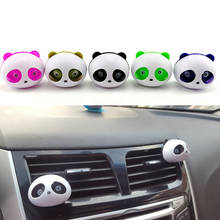 Estilo do carro de Ventilação de Ar Condicionado Tomada Perfume Ambientador de Ar Do Carro Bonito Panda Olhos Vão Saltar 6 Cores Auto Decorat Interior 2024 - compre barato
