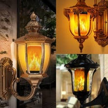 Lâmpada de chama led e27, lâmpada efeito de fogo para decoração, emulação, cintilação 2024 - compre barato