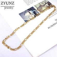 12PCS, Gold color curb / rolo chain necklace fashion metal jewelry necklace for women accessories 2024 - buy cheap