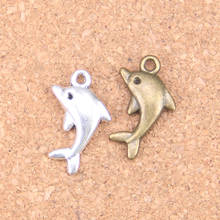 14pcs Charms lovely dolphin 23x13mm Antique Pendants,Vintage Tibetan Silver Jewelry,DIY for bracelet necklace 2024 - buy cheap