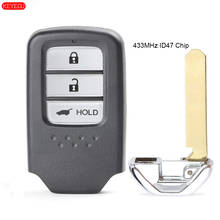 KEYECU 433MHz 47 Chip Smart Remote Control Car Key Fob for Honda CRV 2018 72147-TLA-T110-M1 A2C98319100 2024 - buy cheap