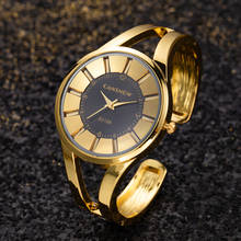 Reloj de oro rosa para mujer, pulsera de esfera grande de acero inoxidable, elegante, femenino 2024 - compra barato