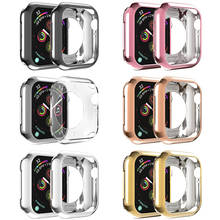 Funda de TPU suave para Apple Watch 3, 2, 1, 42MM, 38MM, carcasa protectora para iWatch 4, 40MM, 44MM, serie 5, marco de revestimiento de parachoques 2024 - compra barato