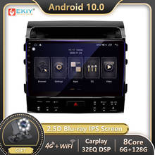 EKIY-autorradio con GPS para coche, reproductor Multimedia con Android 10, 2 din, DSP, BT, estéreo, IPS, bru-ray, Navi, para Toyota Land Cruiser 11, 200, 2007-2015 2024 - compra barato