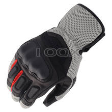 NEW Mens Dirt Bike Leather Gloves Black Gray Motorbike Gants Moto GP Off Road Racing Short Gloves 2024 - buy cheap