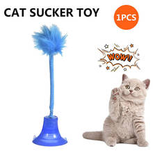 Игрушка-тизер для кошек, креативная присоска, помпон, колокольчик, игрушка для питомцев, котенок, Интерактивная палочка, забавные игрушки для кошек, товары для домашних животных 2024 - купить недорого