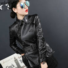 Women's Leather Jacket 2020 Real Sheepskin Coat Spring Autumn Genuine Leather Windbreaker Fashion Korean Jacket Women BN9907lh 2024 - buy cheap