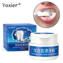 Yoxier Whitening Clean Stains Tooth Powder 30g Protect Bright Teeth Oral Care Teeth Cleaning Fresh Breath Remove Tooth Stains 2024 - buy cheap