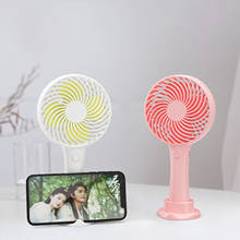 2020 Cooler Portable Fan Handheld USB USB Rechargeable Mini Folding Fan With Phone Holder For Office Outdoor Travel 1PCs 2024 - buy cheap