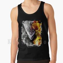 Torodoki tank tops vest sleeveless Anime Todoroki Fire Ice Deku Midoriya Quirk Superpowers Bakugou Rivals Hero 2024 - buy cheap