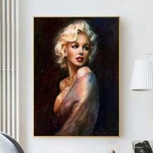 Fashion Marilyn Monroe Canvas Paintings Figure Posters and Prints Cuadros Wall Art Pictures for Living Room Home Decor Unframed 2024 - buy cheap