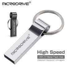 Metal USB Flash Drive 128GB 64GB pendrive 32GB 16GB 8GB Memory sticks pen drive with key ring can do Custom printing 2024 - buy cheap