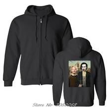 Sudaderas con capucha de Marilyn Monroe para hombre, ropa de calle masculina de forro polar con cremallera, estilo gótico americano, divertida, Glamour, Pinup, Manson, nueva moda 2024 - compra barato