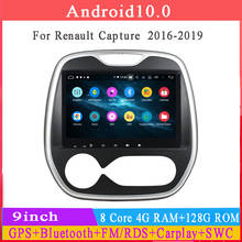 Android 9,0 автомобильный dvd мультимедийный плеер для Renault Capture AT 2016 с gps glonass octa core 4G RAM 64G ROM wifi Аудио 2024 - купить недорого