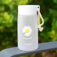 Mini Small Daisy Plastic Cup Women Adult Student Gift Water Bottles For Drinking Outdoor Fashion Little Daisy Plastic Bottle 2024 - buy cheap