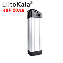 LiitoKala 48V 20Ah Bottom Discharge electric bike bicycle 48V lithium battery silver fish ebike battery with 20A BMS 2024 - buy cheap