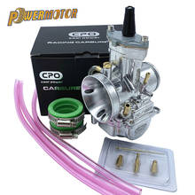 Carburador PWK para motocicleta, piezas de carreras plateadas de 28, 30, 32 y 34mm, ATV con Power Jet para Mikuni Koso 2024 - compra barato