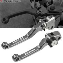 For HUSQVARNA TE250 TE 250 2014 2015 2016 2017 Motorcycle Dirtbike Pit Dirt Bike Pivot CNC Brake Clutch Levers Handle Printing 2024 - buy cheap