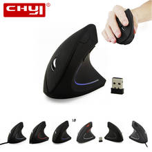 CHYI 2.4Ghz Ergonomic Vertical Wireless Usb Optical Computer Mouse 3d PC Mause LED Laptop Gaming Mice For Left/Right Hand Gamer 2024 - buy cheap