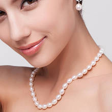 Joyería de perlas de alta calidad AAAA, Perla Natural de agua dulce, 6-7mm, arroz, Plata de Ley 925, joyería, collar lang para mujeres 2024 - compra barato