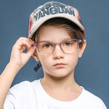 Новинка 2021, очки для подростков с защитой от сисветильник, прямоугольная оптическая оправа TR90 для мальчиков и девочек, антибликовые очки для мобильного телефона UV400 2024 - купить недорого