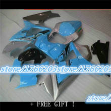Kit de carenados de inyección para motocicleta SUZUKI, carrocería multicolor, color azul, plateado y negro, para SUZUKI K7 GSXR1000 b ody, GSXR 1000 07-08 2007-2008 2024 - compra barato