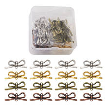 40 unids/caja conectores de estilo Tibetano con lazo, conectores de colores mezclados para DIY, pendientes, collar, accesorios para hacer joyas 2024 - compra barato