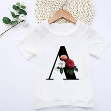 ZZSYKD Girls Tshirt Fashion Casual Letters Novelty Girl Clothes Plant Print Boys T Shirts Harajuku Retro Kids T Shirt Round Neck 2024 - buy cheap