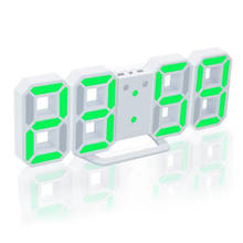 24/12 Hour Display Watch Alarm LED Digital Clock Wall Hanging 3D Table Clock Calendar Temperature Display Brightness Adjustable 2024 - buy cheap