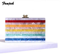 Marbling Colorful Acrylic Purse Box Clutch Luxury Handbags Women Bgas Designer Messenger Beach Travel Summer Acrylic Hand Bags 2024 - buy cheap