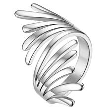 BONISKISS  Hot Sale Wings Stainless Steel Ring Silver Color Rings For Women Fashion rings Jewelry bague femme Female Gifts 2024 - buy cheap