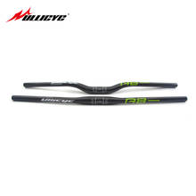 Ullicyc New Style A8 sign Green Sticker 3K Full Carbon Fibre Handlebar Flat/Rise Handlebar MTB Bike Parts 31.8*580-740mm 2024 - buy cheap