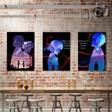 WTQ-pósteres de película de Anime de Japón, pintura en lienzo, decoración de pared, imagen artística para decoración de sala de estar, decoración del hogar 2024 - compra barato