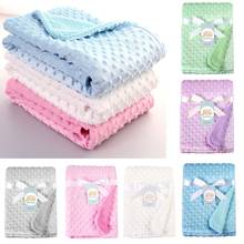 Newborn Baby Blankets Warm Fleece Thermal Soft Stroller Sleep Cover Cartoon Beanie Infant Bedding Swaddle Wrap Kids Bath Towel 2024 - buy cheap