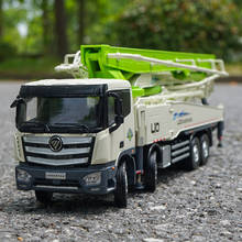 Modelo de camión de cemento para construcción, maquinaria pesada Foton, escala 1:35, Colección para adultos, pantalla de brillo 2024 - compra barato