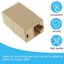 Coupler Jointer Plug Professional Small Size RJ45 for CAT5 Ethernet Cable LAN Port 1 to 1 Socket Splitter Connector Adapter 2024 - buy cheap