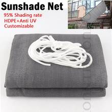 Customize 95% Shading Thicken Anti-UV Sunshade Net New Upgrade Home Balcony Safety Privacy Fence Nets Yard Sun Shelter Sails 2024 - buy cheap