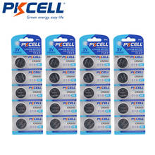 20 piezas/4 tarjetas PKCELL batería CR2032 3V Batería de botón de litio BR2032 DL2032 ECR2032 CR 2032 baterías de litio 2024 - compra barato