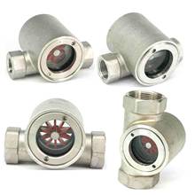 1/4 "3/8" 1/2 "3/4" 1 "1"-1/4 "1-1/2" 2 "bsp aço standless 304 indicador de fluxo excêntrico impulsor espelho fluxo observador combustível 2024 - compre barato