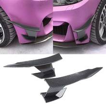 Universal Carbon Fiber Look Car Front Bumper Lip Splitter Fins Body Canards Diffuser Spoiler for -BMW 2024 - buy cheap