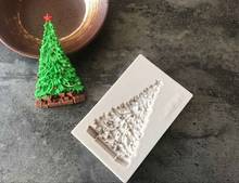 1pc Christmas Tree Silicone mold fondant mold cake decorating tools chocolate gumpaste mold 2024 - buy cheap