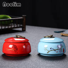 Portable Travel Creative Ceramic Sealed Pot Small Storage Box Household Tea Caddy Canister with Lid Kitchen Spice Jar 2024 - buy cheap