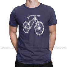 Camiseta masculina anatomia incrível para bicicleta, camiseta para ciclismo, presente de aniversário, roupa para andar de bicicleta 2024 - compre barato