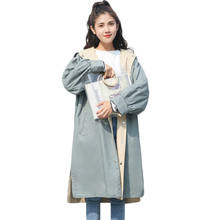 2020 New Spring Autumn Women Trench Coat Loose Large Size Hooded Overcoat Mid long Section Double-sided Wear Windbreaker  Female 2024 - buy cheap