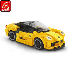 AUSINI Ferrarie Sports Racing Car Toys for Boy Building Blocks  Construction City Vehicle Cars Model Figures Bricks Children Toy 2024 - buy cheap