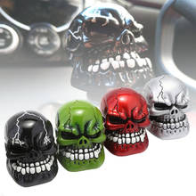 Universal Manual Gear Shift Knob Shifter Lever Wicked Carved Skull pomo marchas Black Green Red Silver D5 2024 - buy cheap