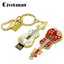 Crystal Violin Jewelry USB Flash Drive 256GB Guitar Pendrive 128GB Pen Drive 8GB 16GB 32GB 64GB USB Stick Memory Drive Keychain 2024 - buy cheap