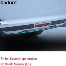 Rear Tail Bumper Cover Trim For Hyundai Sonata 2015 2016 ABS Chrome Anti-collision Protector Garnish Moulding Trim Car Styling 2024 - buy cheap