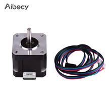 Aibecy-Motor paso a paso con Cable de 1m, piezas de impresora 3D, 42, 2 fases, ángulo de paso de 0,9 grados, bajo ruido, 17HS4401S 2024 - compra barato